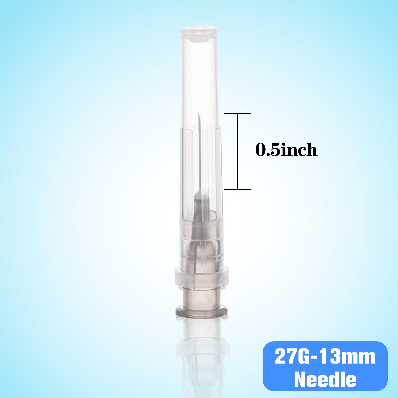 27G 1/2in Dispensing Needles, Disposable Sterile Package of 100 27G-0.5in