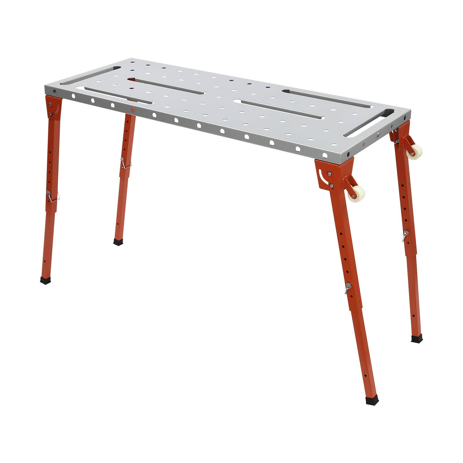 Welding Table 46″ x 18″ 1000LBS Folding Workbench Adjustable Height 13-21inch