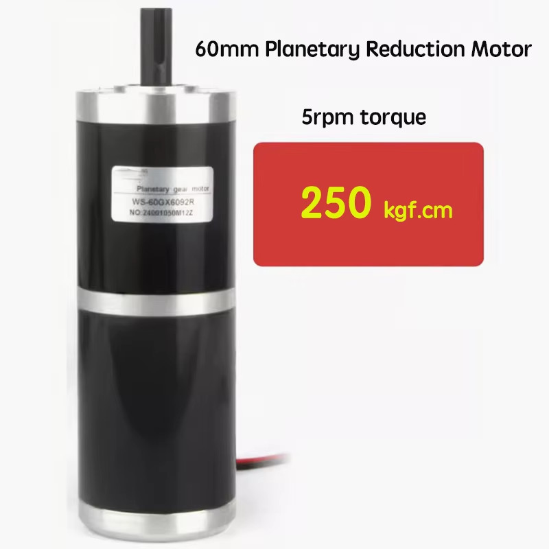 250KG 60GX6092R 60mm12mm Shaft Diameter Planetary DC Reduction High Torque Motor