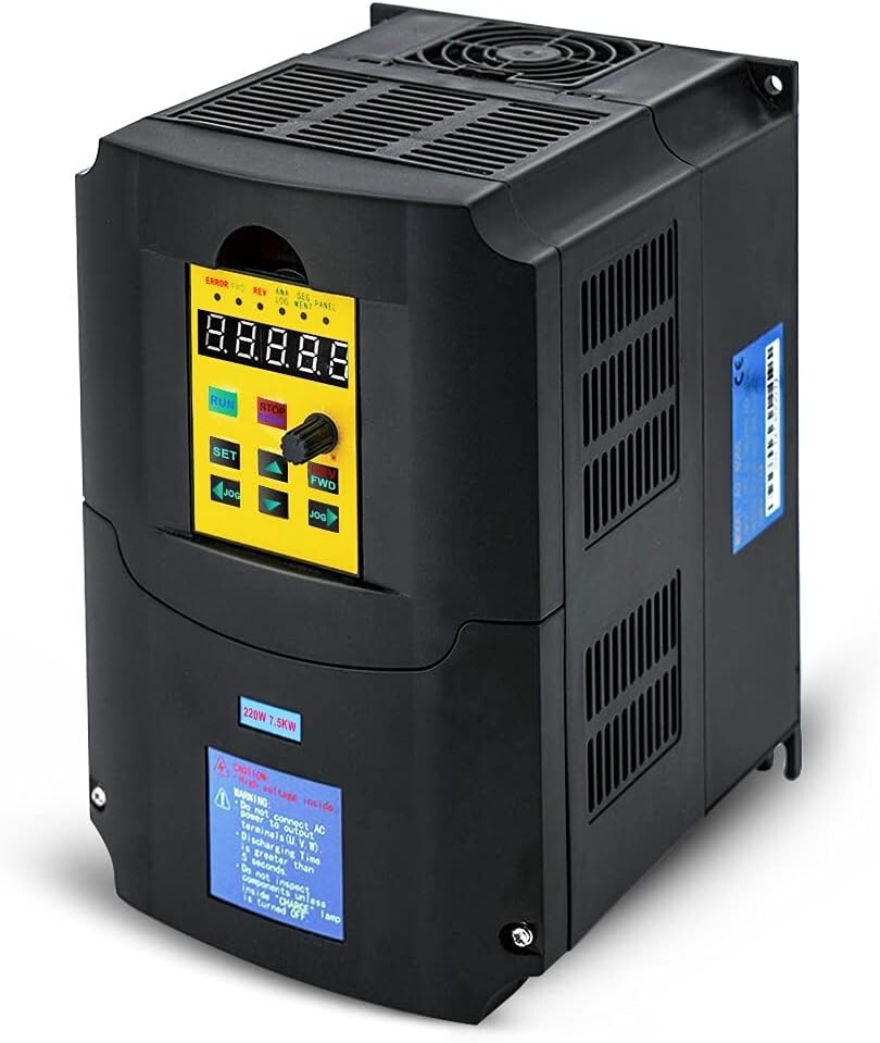 7.5KW 10HP VFD 220V 1 or 3 Phase Input 3 Phase Output Variable Frequency Drive