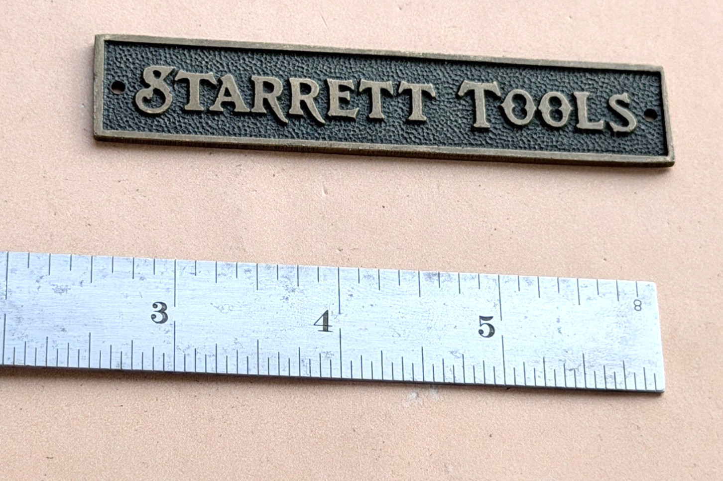 STARRETT DH604R-6 6″ Long Double Hook Spring-Tempered Steel Rule W/inch Grad.