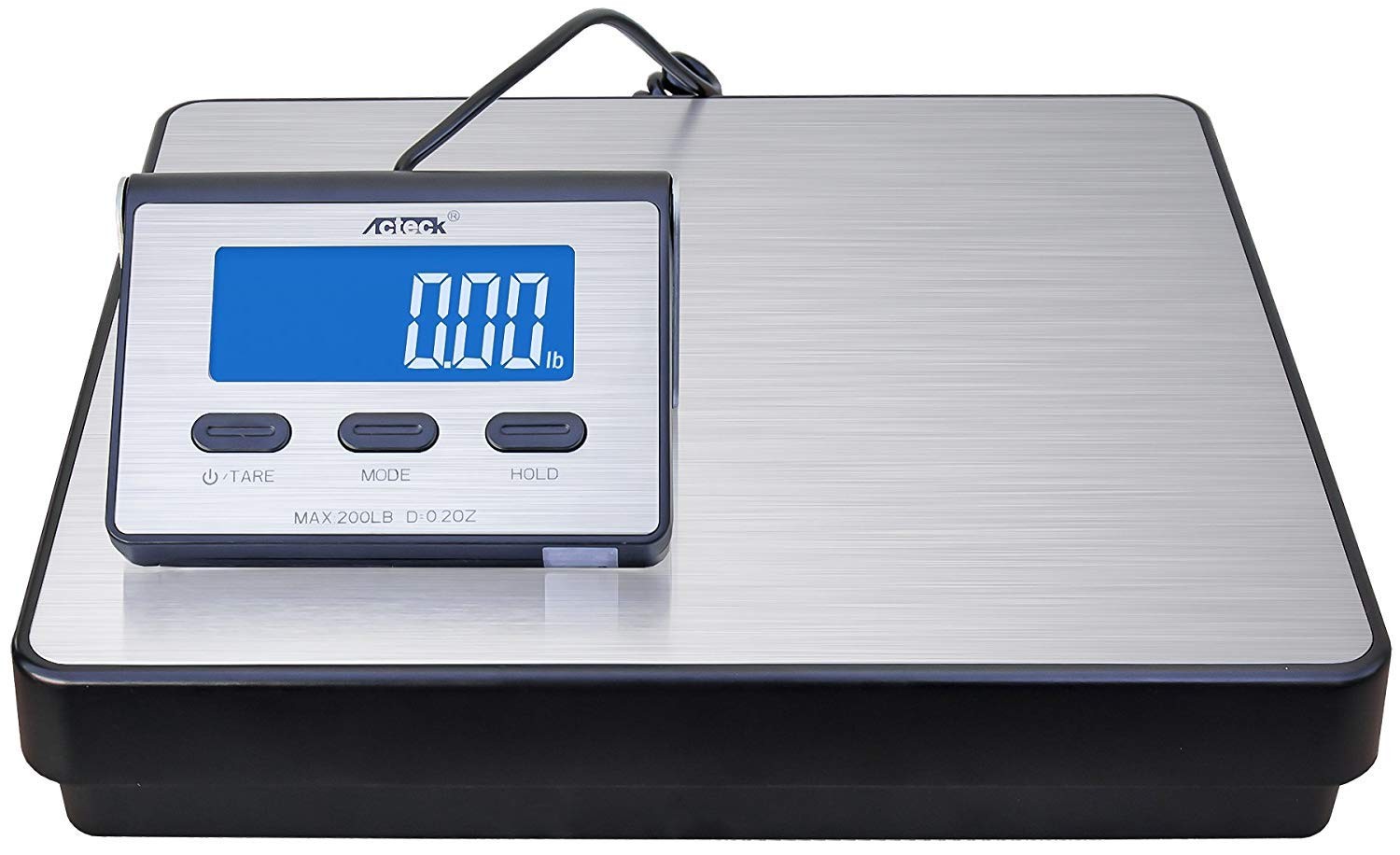 A-BC200 200LB x 0.2 OZ Digital Heavy Duty Shipping Postal Scale, Stainless Steel