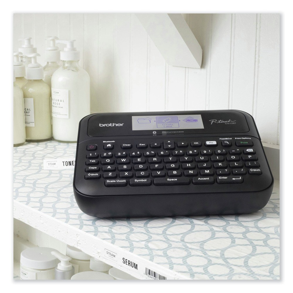 Brother P-Touch PTD610BTVP 14.2″ x 6″ x 13.3″ 30 mm/s Connected Label Maker New
