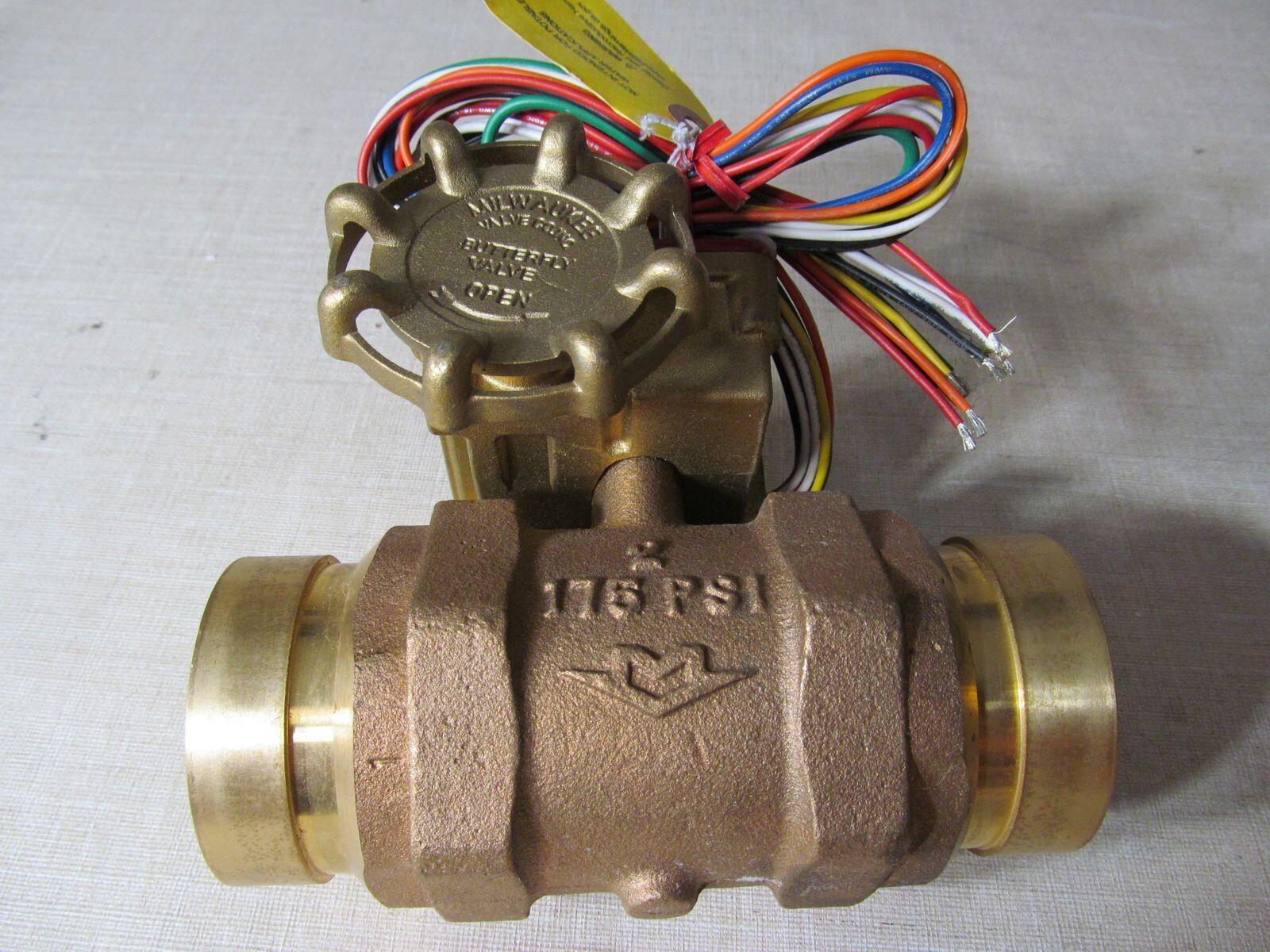 MILWAUKEE VALVE 97017-L BB-SC SPRINKLER CONTROL BUTTERFLY VALVE 2″ BRONZE 175 PS