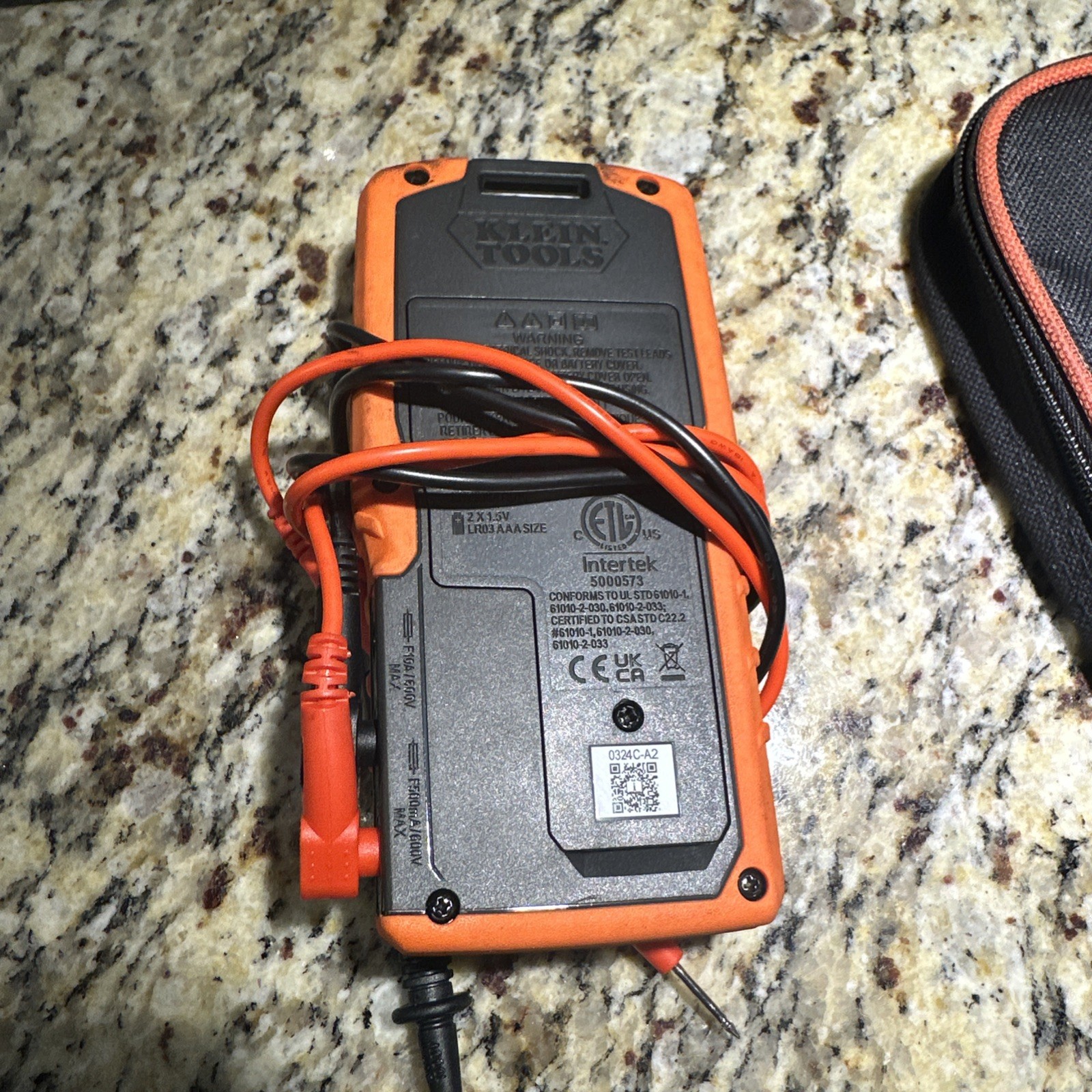 Klein Tools MM450 Multimeter Slim Digital Meter, Auto-Ranging Orange/Black