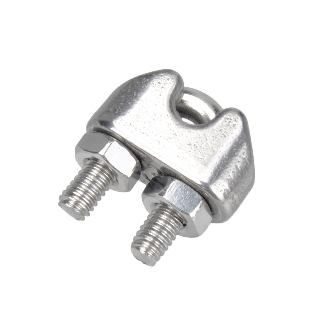 20PCS 1/8 Inches M3 Stainless Steel Wire Rope Cable Clip Clamp
