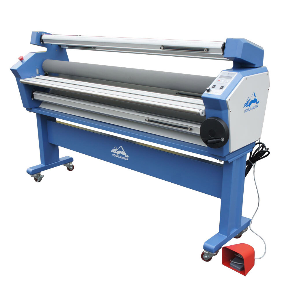 Qomolangma 63in Full-auto Wide Format Cold Laminator Heat Assisted and Trimmer