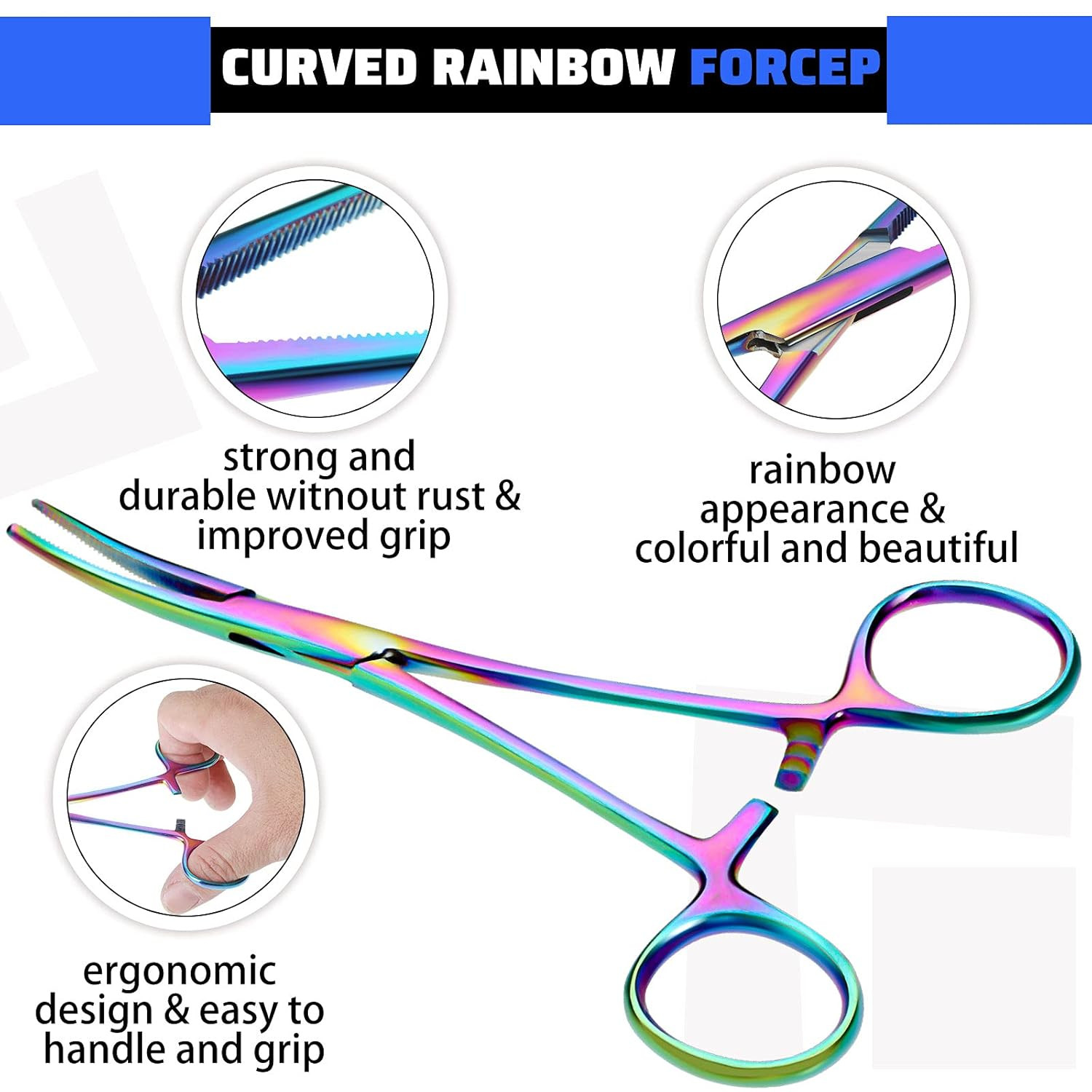 Hemostat Curved and Straight Hemostat Forceps Piercing Pliers Forceps, Stainless