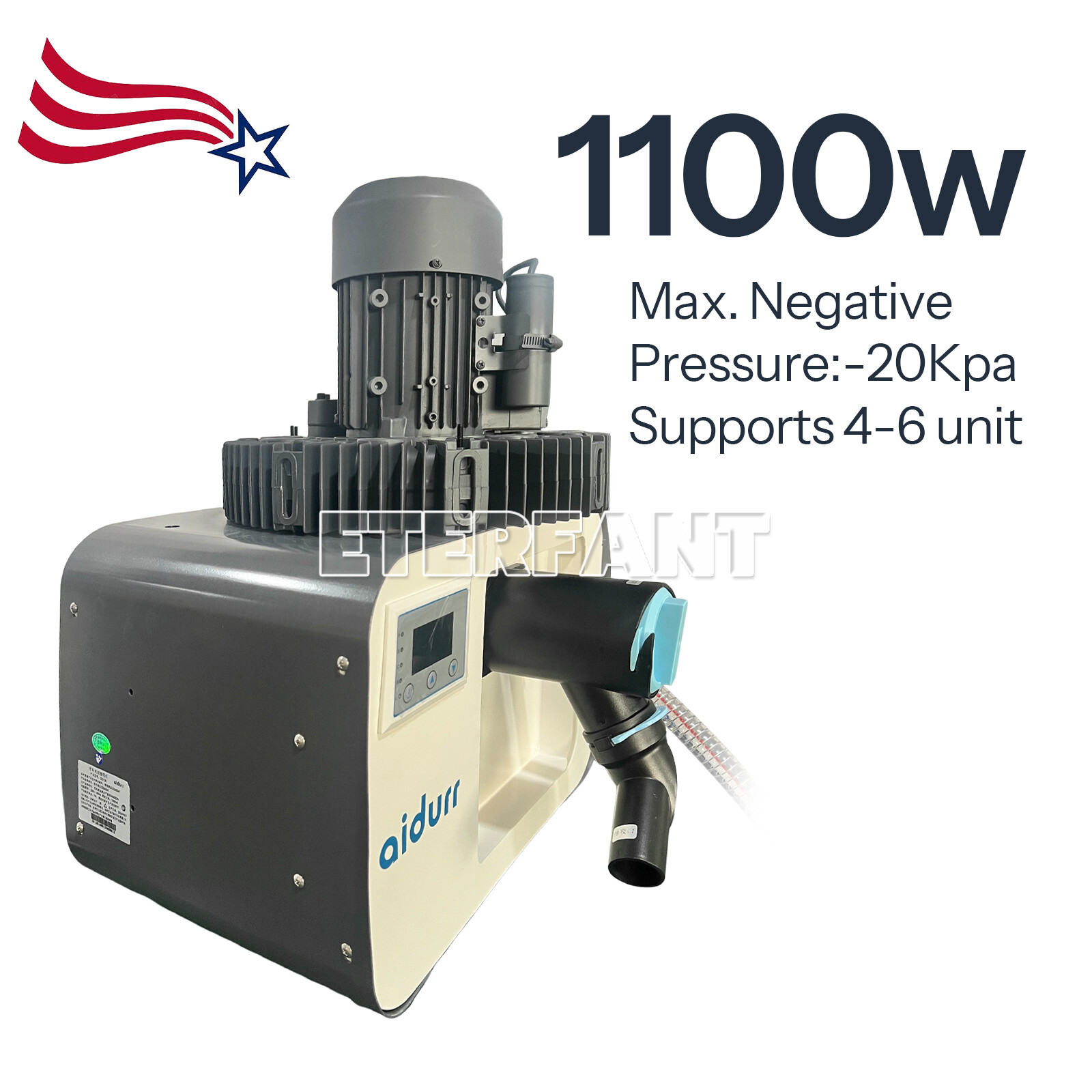 ETERFANT Mobile Dental Suction Unit System Pressure Vacuum Pump DE106/GS-M300