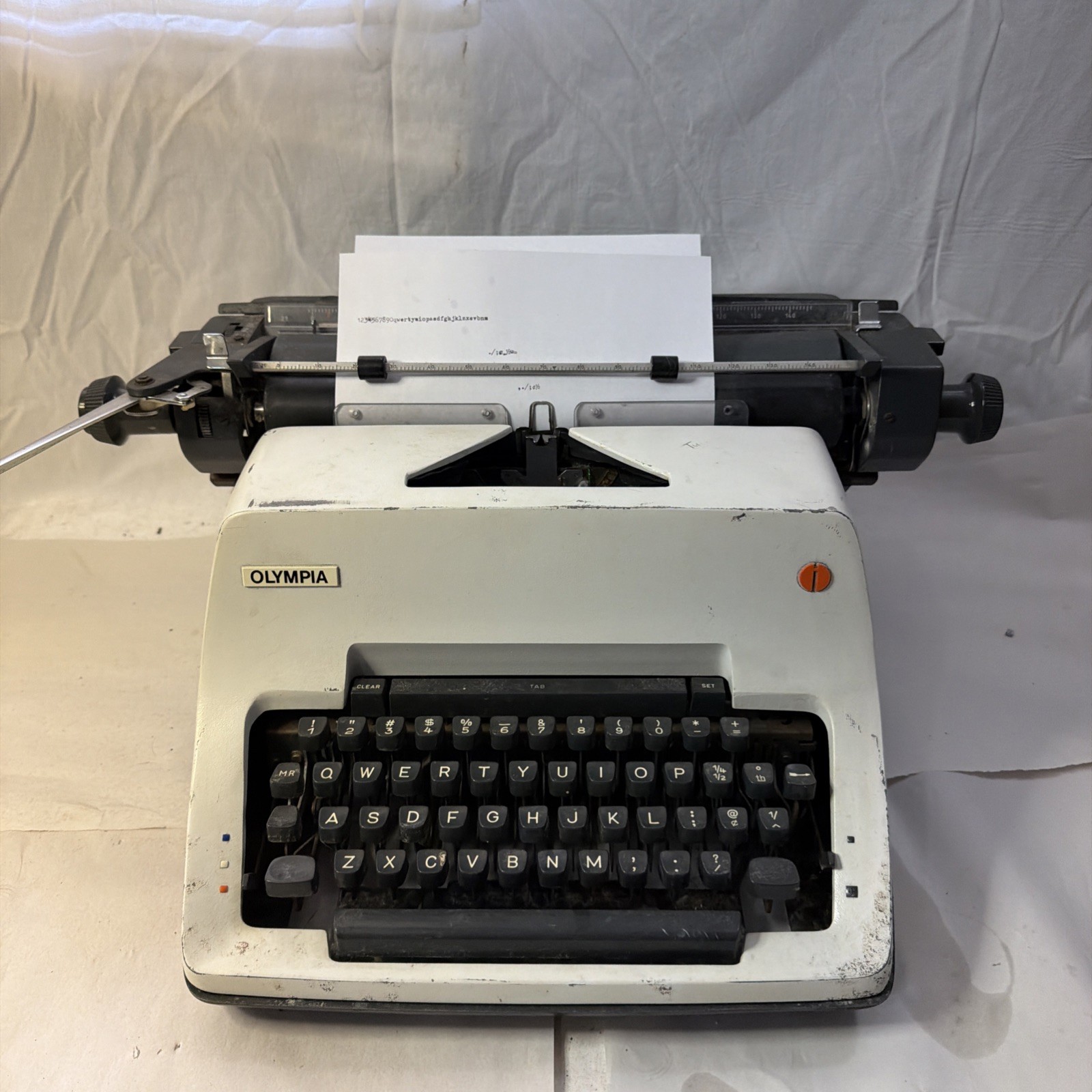 Olympia SG-3 Vintage 1960s Manual Typewriter Heavy Duty Office Machine