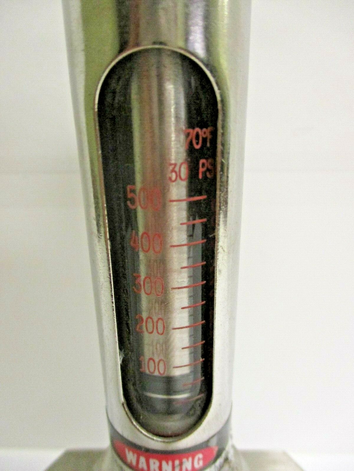 WALLACE & TIERNAN, ARMORED PURGE METER, 5120M12113XXA, 1/2″ FNPT