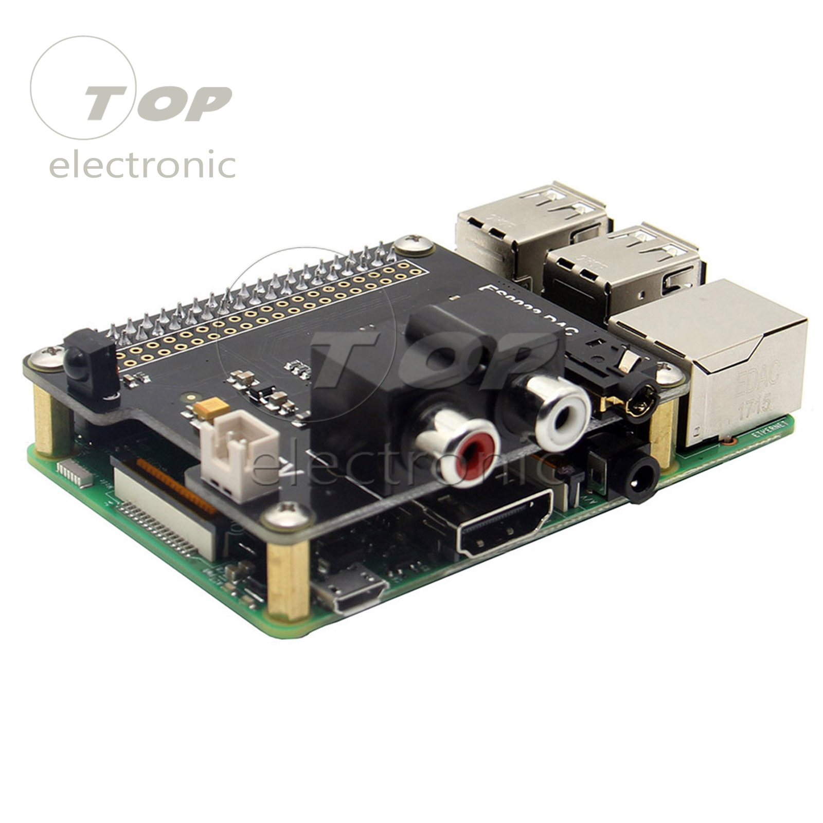 X920 HIFI DAC+ PCM5122 Expansion Board For Raspberry Pi 3 Model B / 2B / B+ / A