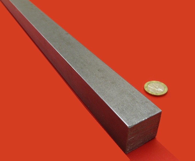 12L14 Square Carbon Steel Bars, 1 1/8″ Square x 1 Ft Length