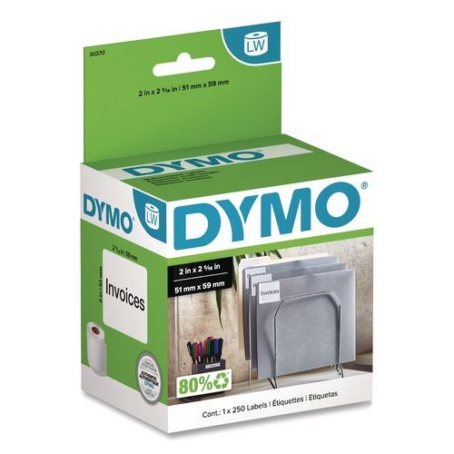 DYMO LabelWriter Multipurpose Labels, 2″ x 2.31″, 250 Labels/Roll, 2 Rolls/Pack