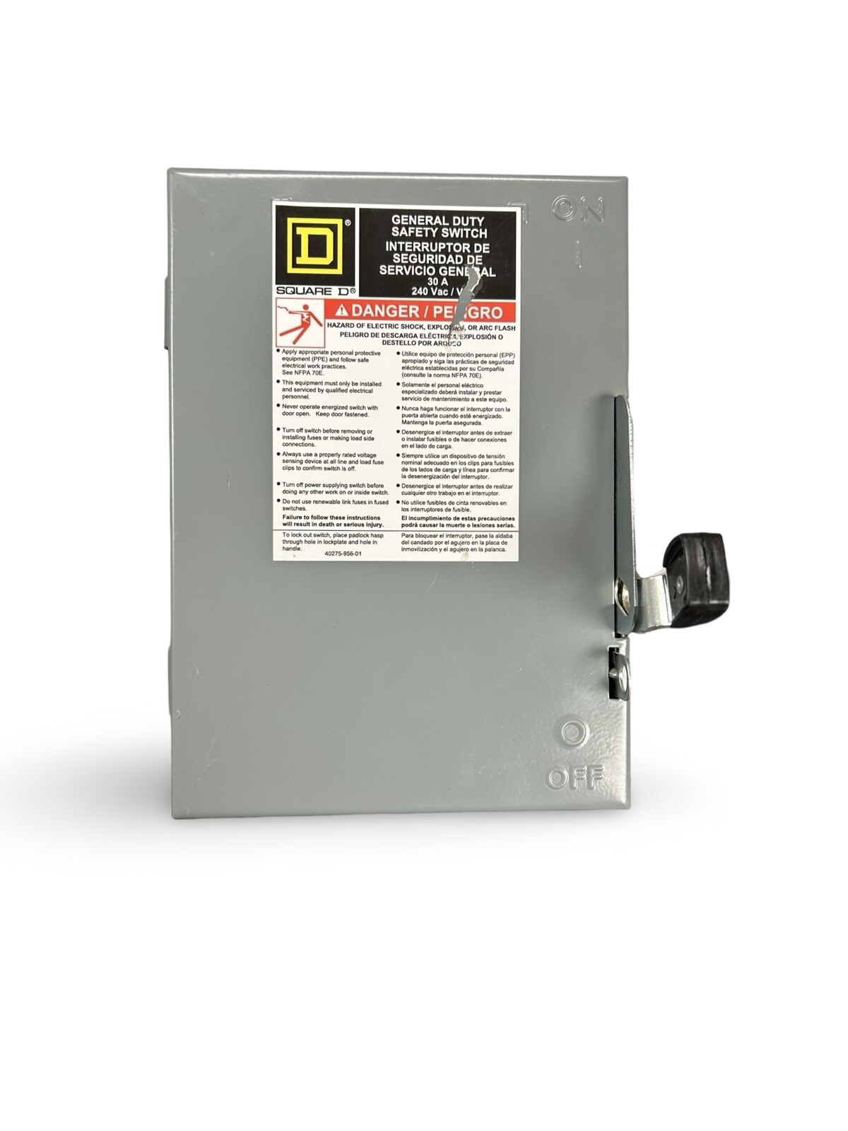 Square D D221NRB 30A Safety Switch