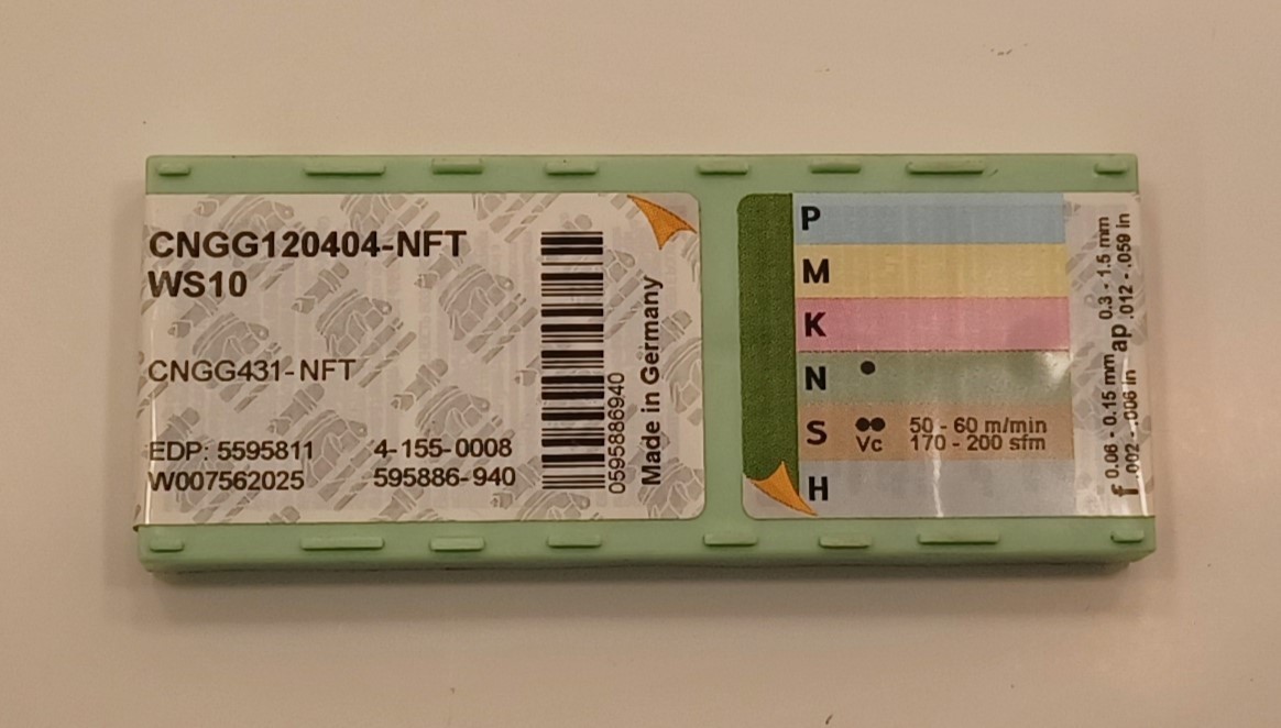 WALTER CNGG120404-NFT WS10 CNGG431-NFT SEALED FACTORY PACK OF 10ct INSERTS
