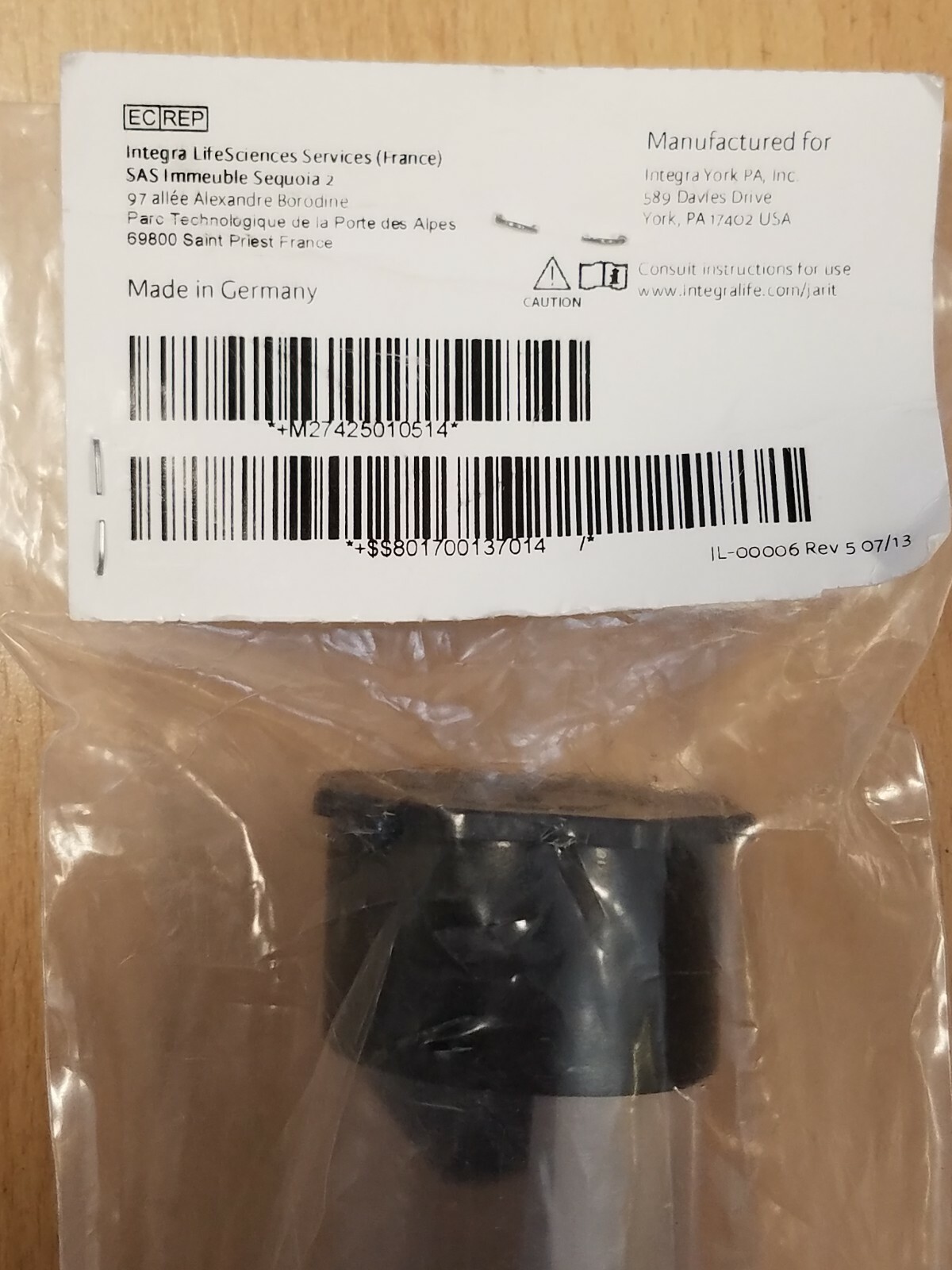 Jarit Integra 250-105 Straight Hibbs Surgical Chisel 22mm x 245mm NEW!