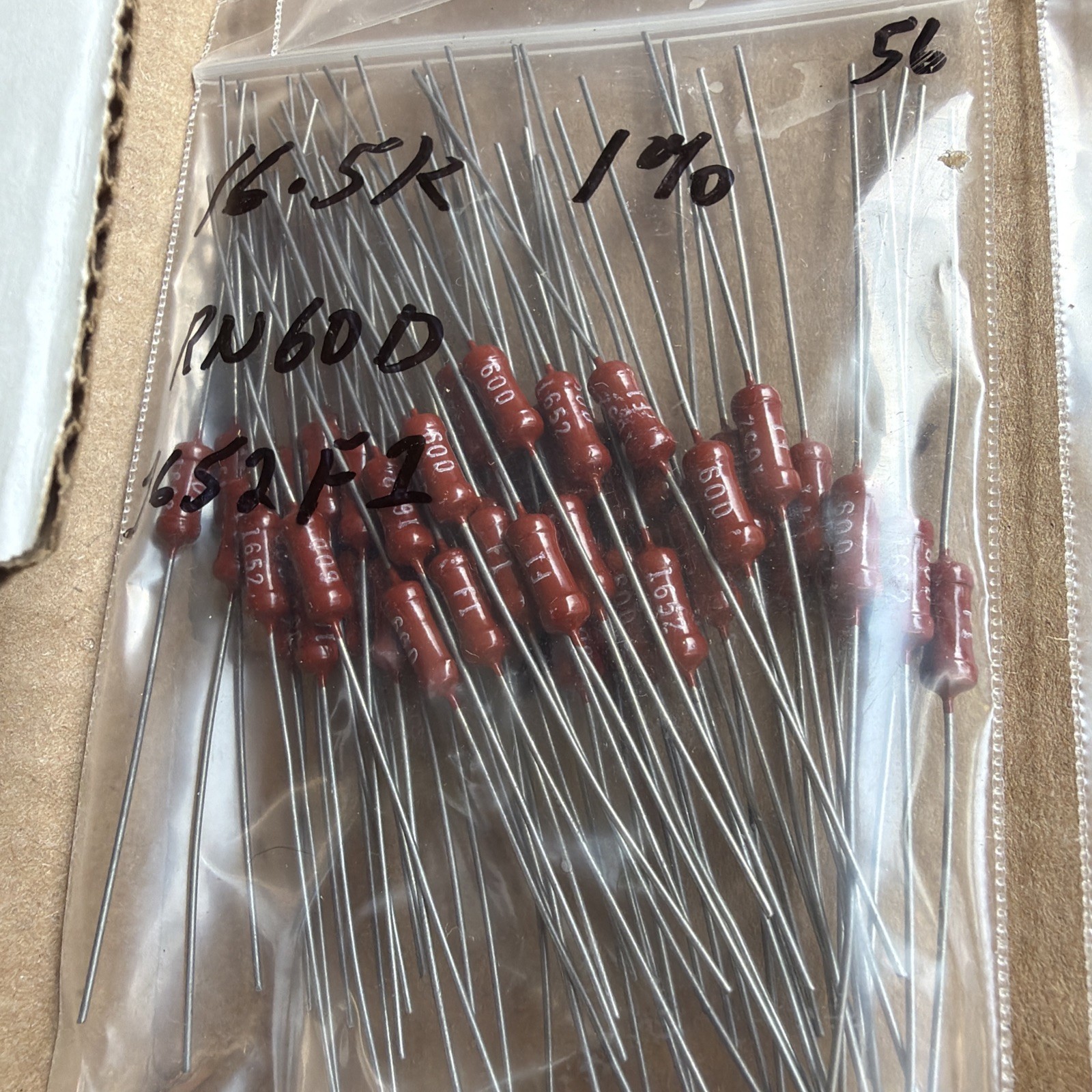 150pc Group Lot Of RESISTORS Dale & Other Mfg Look At Pictures New & Used #7