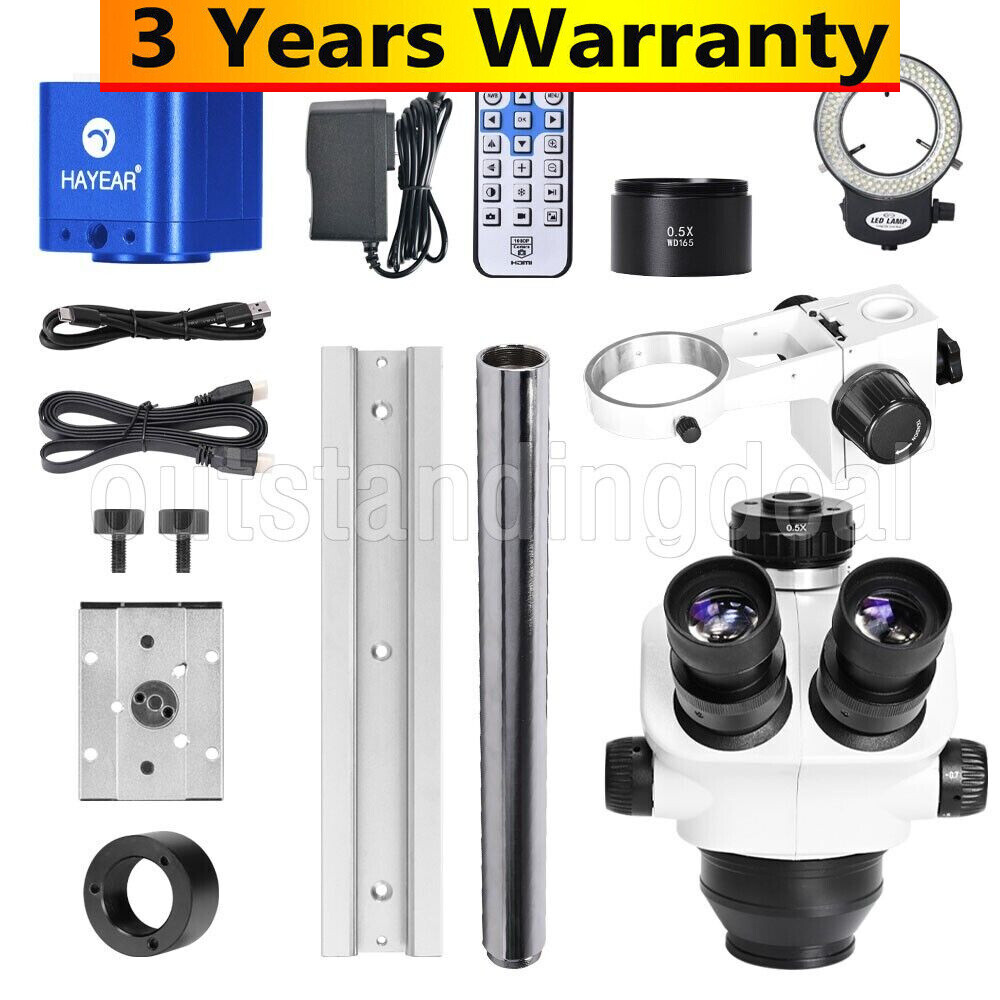 HY-5100-HG7045 7-50X Slide-rail Base Microscope Stand Digital Camera Kit #TOP