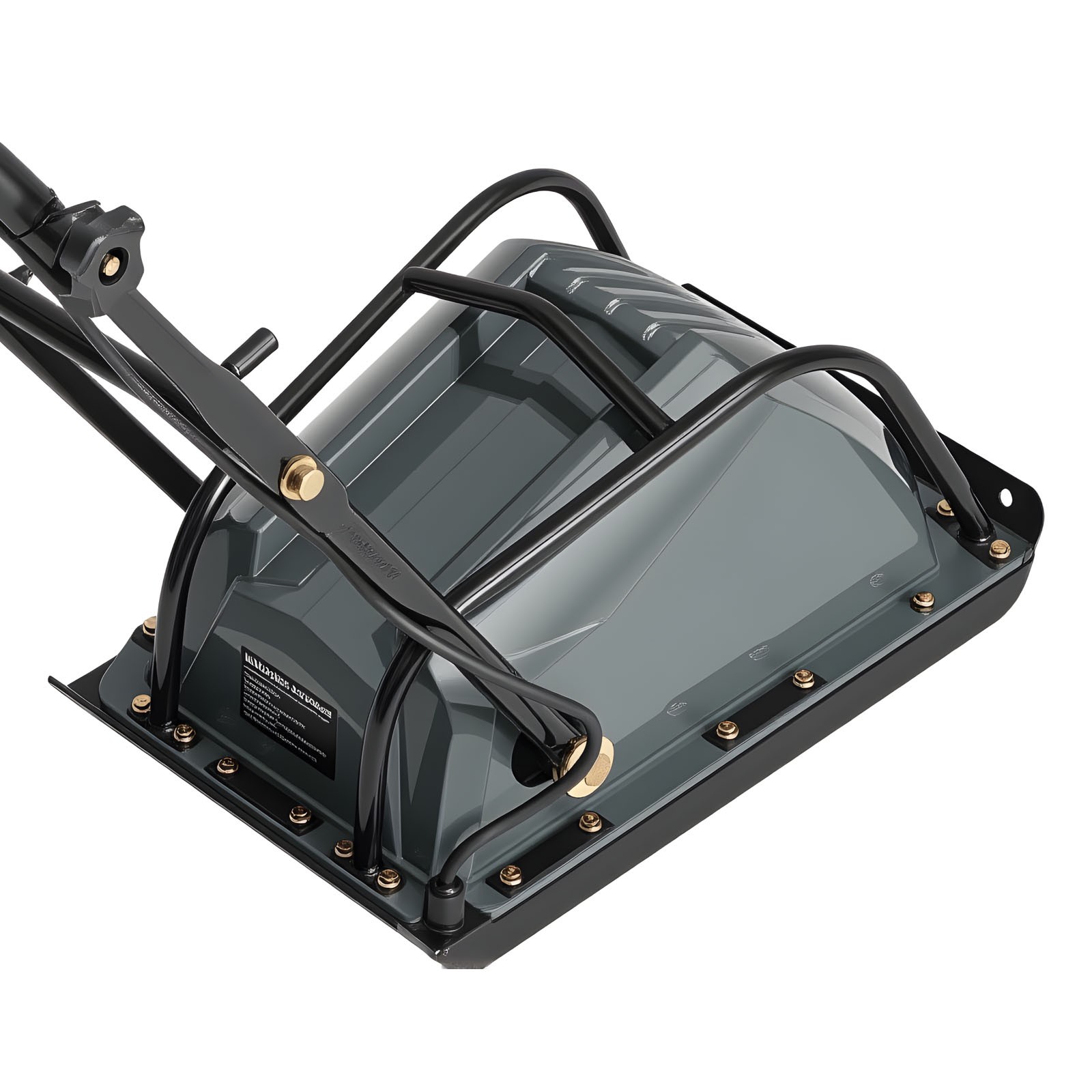 Uimoso 130W Electric Plate Compactor with 5kN Force and 3.9in Compaction Depth