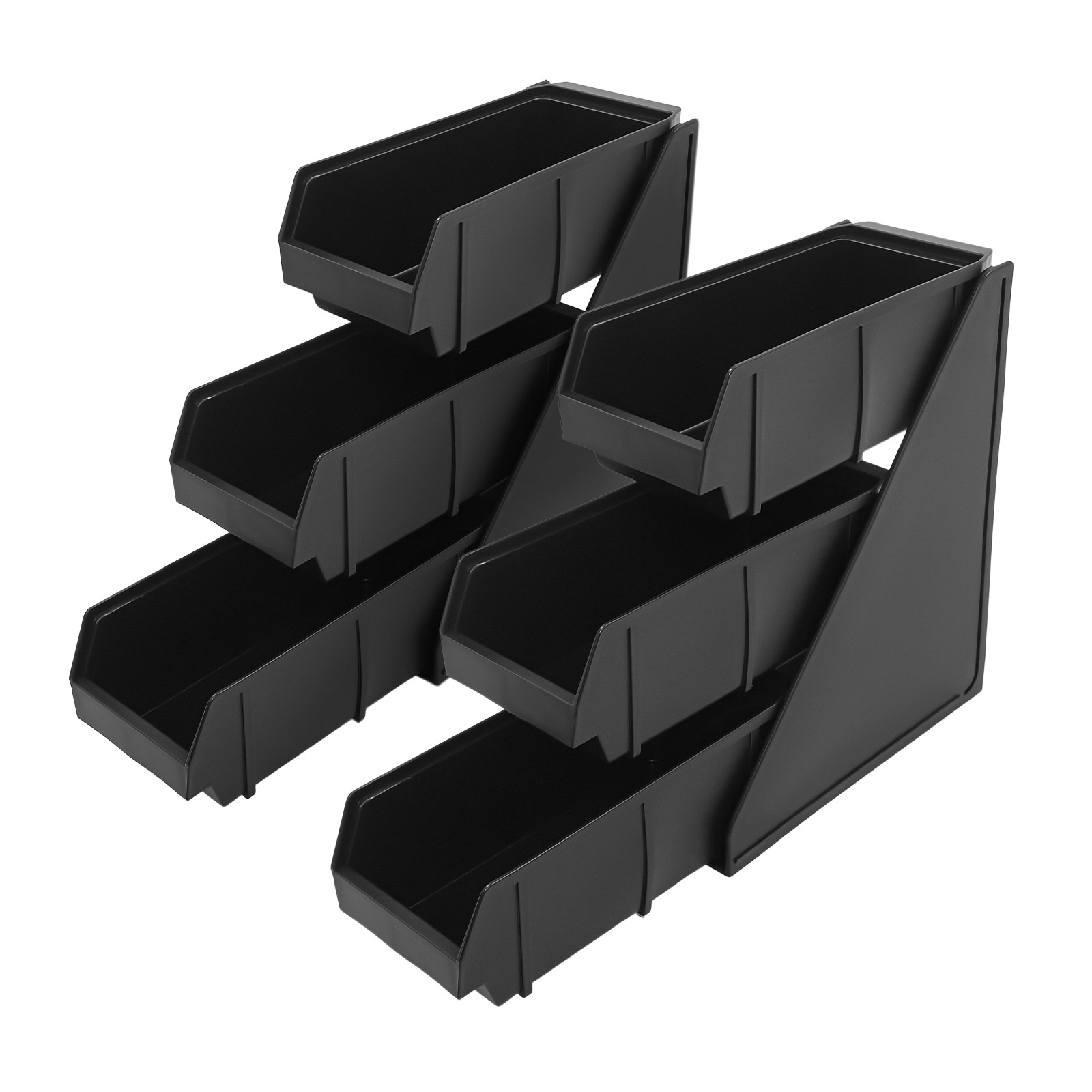 3 Pcs 9.44*4.72in Silicone Square Blue& Red& Black Mini Ice Cube Trays Molds