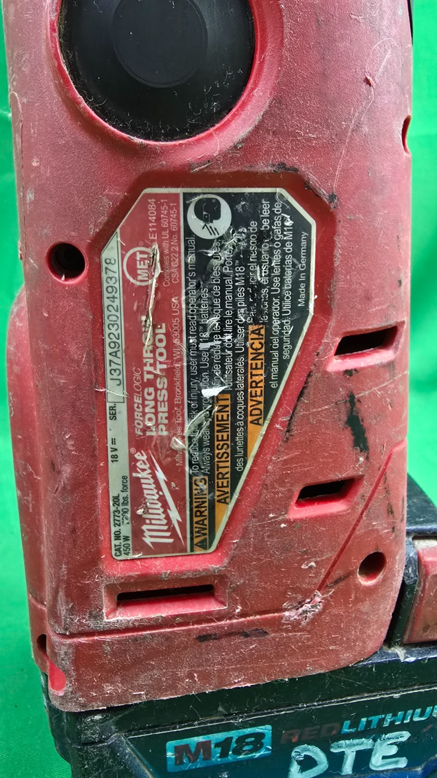Milwaukee 2773-20L Long Throw Press Tool – Red (2773-20L) TESTED (E13)