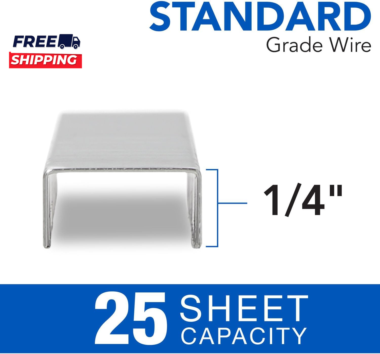 Standard Staples 1/4″ Full Strip Box of 5,000…….