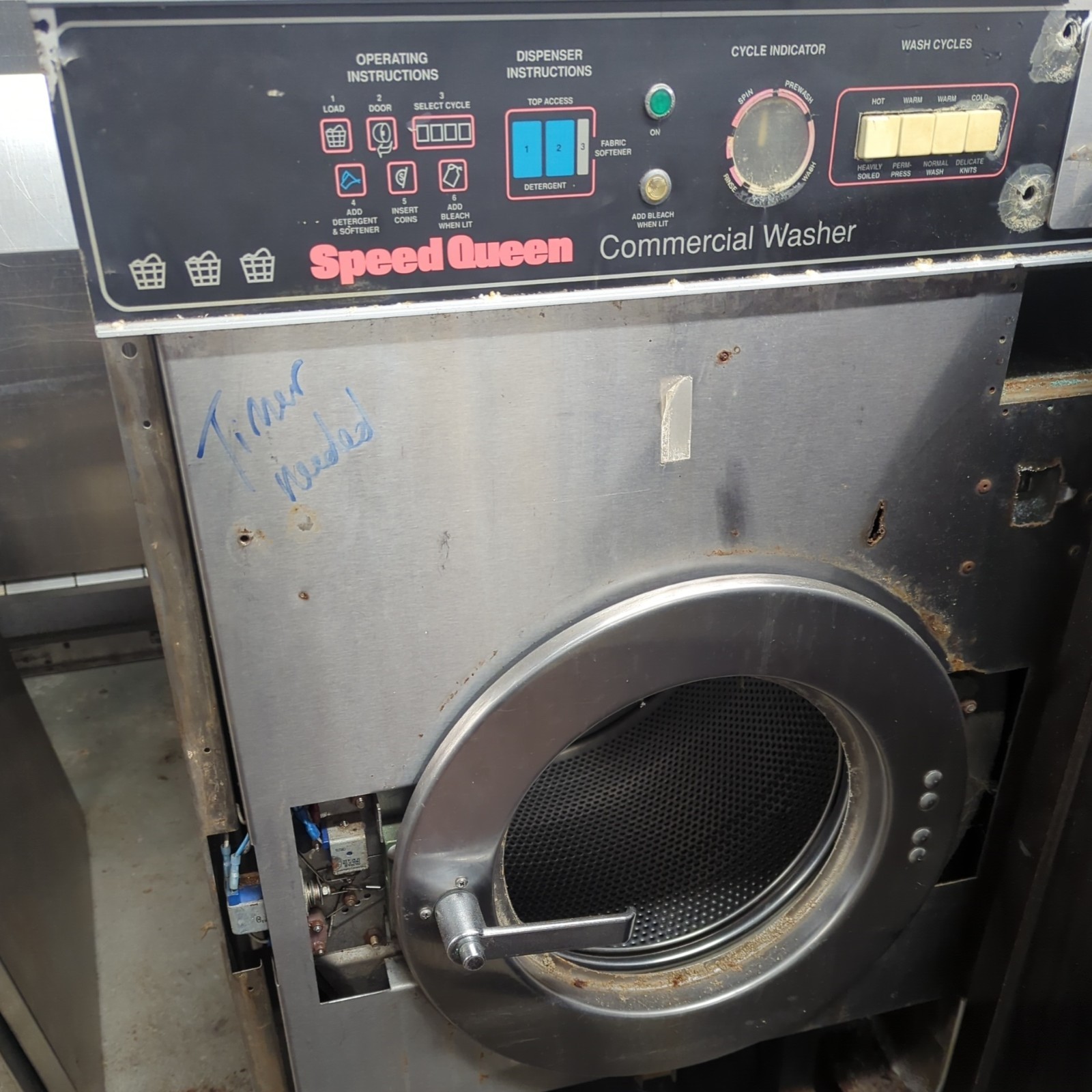 Alliance Huebsch Speed Queen parts units Coin Operated FL Washer Laundromat Pull