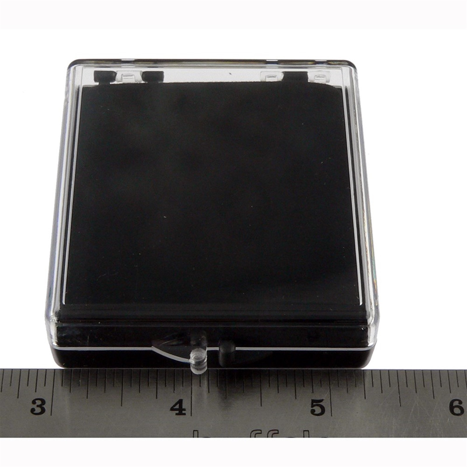 Blank Plastic Pin Presentation Display Case Acrylic Hinged Box 2 3/8 X 2 1/2