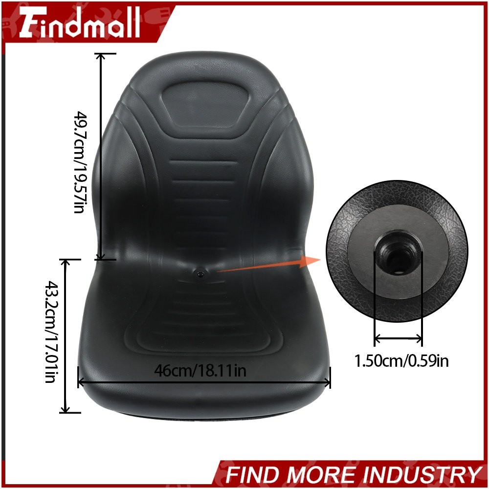 Findmall Skid Steer Black Bucket Seat For John Deere 240 250 315 328D 332 7775