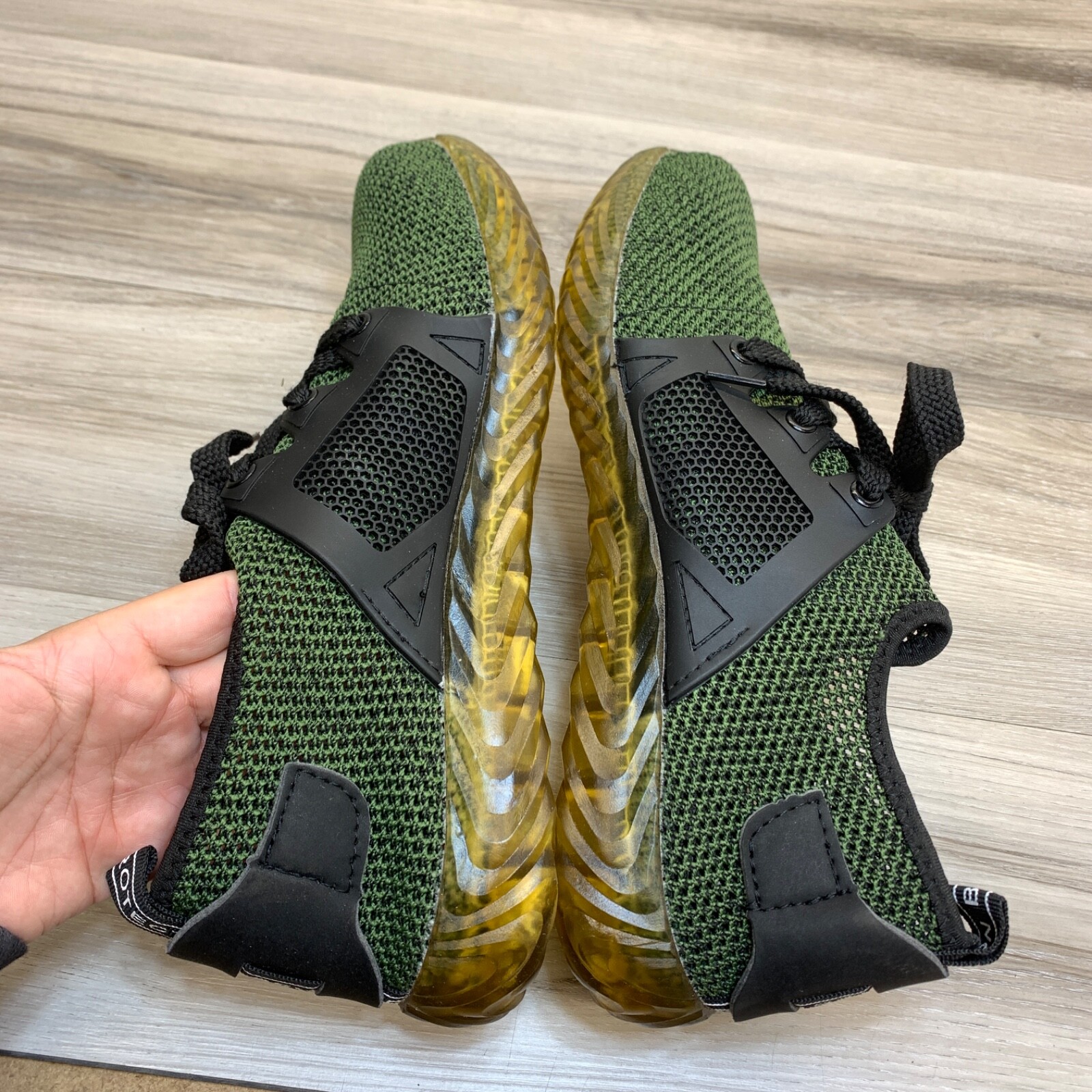 Indestructible Work Safety Toe Breathable Green Black Lace Up Shoes Mens 12 / 45