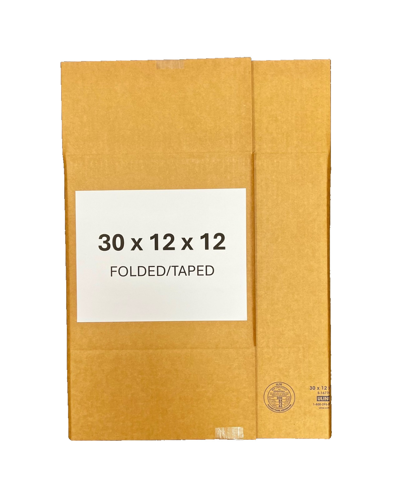 30″ x 12″ x 12″ CARDBOARD BOX – 200 lb – SINGLE BOX – LONG