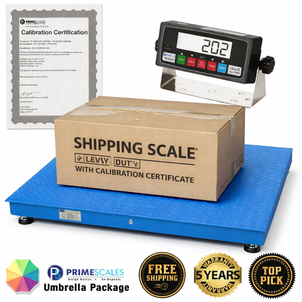 Prime Scale NTEP Floor Pallet Scale 5’x5′ 10000 lb Legal for Trade Scale