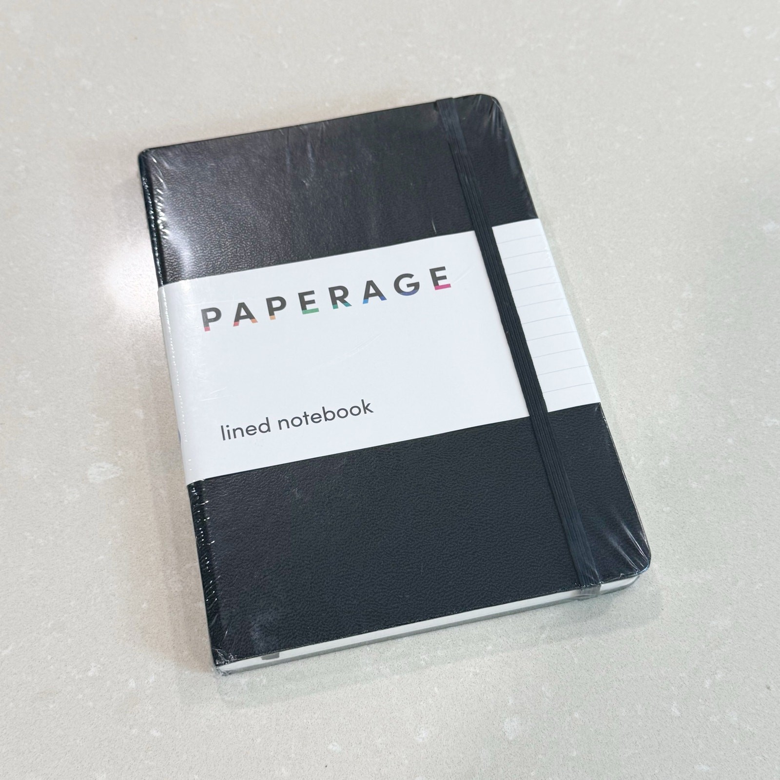 NEW PAPERAGE Lined Journal Notebook Black 160 Pages Medium Sealed 5.7” x 8”