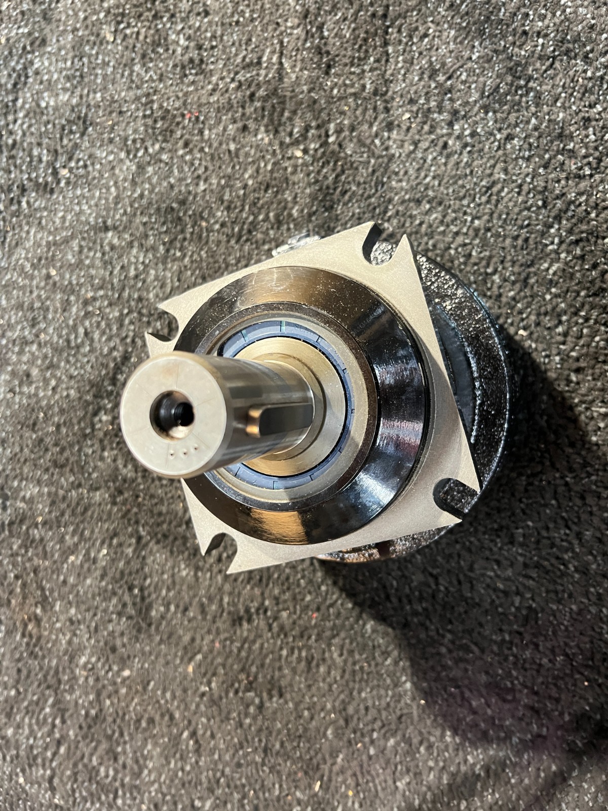Hydraulic Brake Motor 4 Bolt, 908 02 23 Black Powder Coated Finish