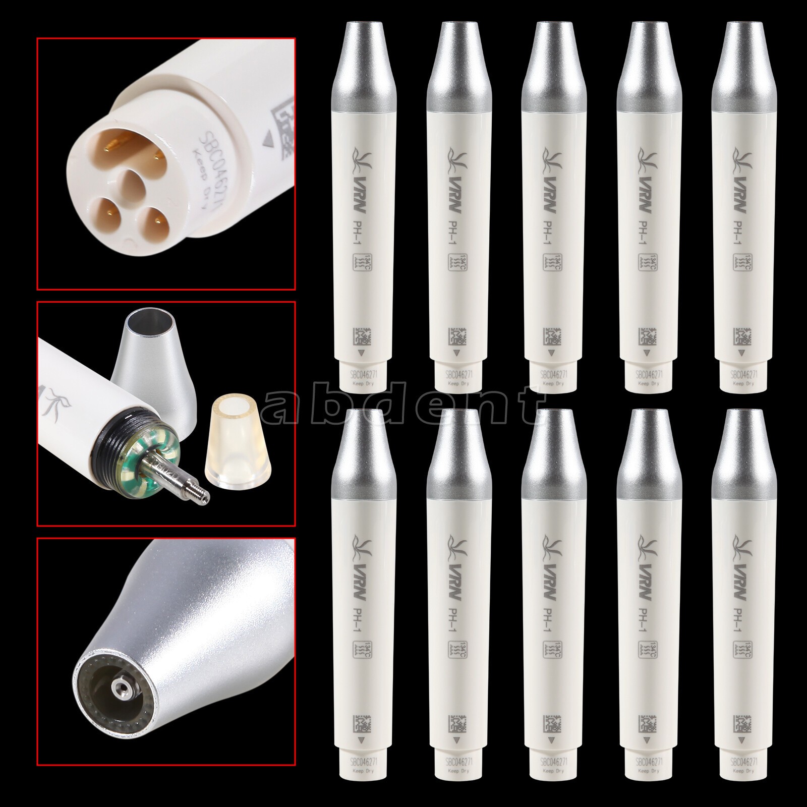 5 Dental Ultrasonic Piezo Scaler Tips For EMS Woodpecker & DTE SATELEC Handpiece