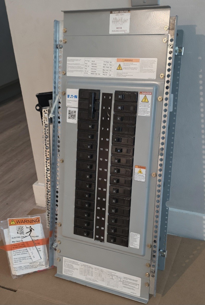 Eaton PRL1X Panelboard Interior 100 Amp 120/208V 3PH 4W 30 Space BA Breakers
