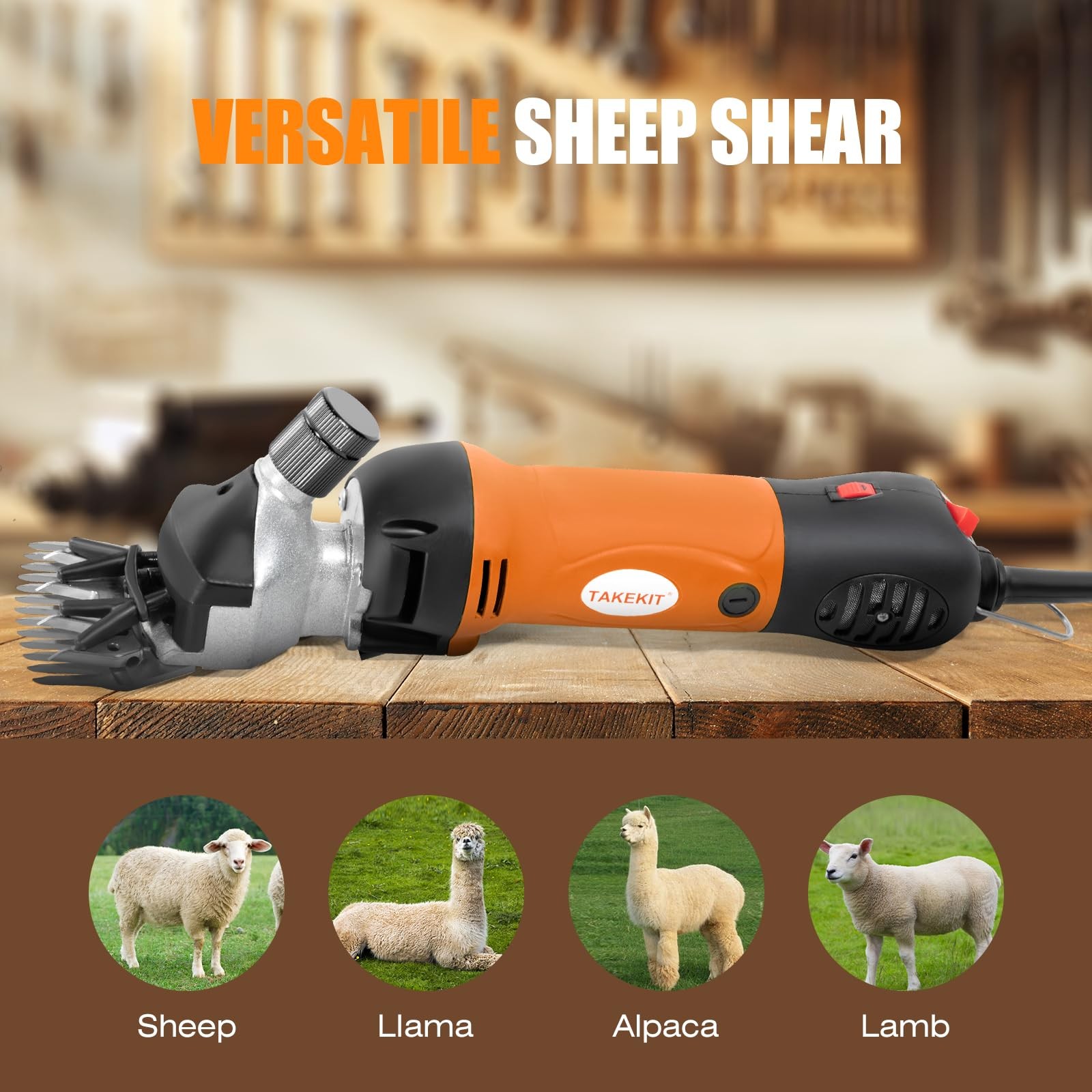 Sheep Shears Professional Electric Sheep Clippers for Sheep Alpacas Llamas and