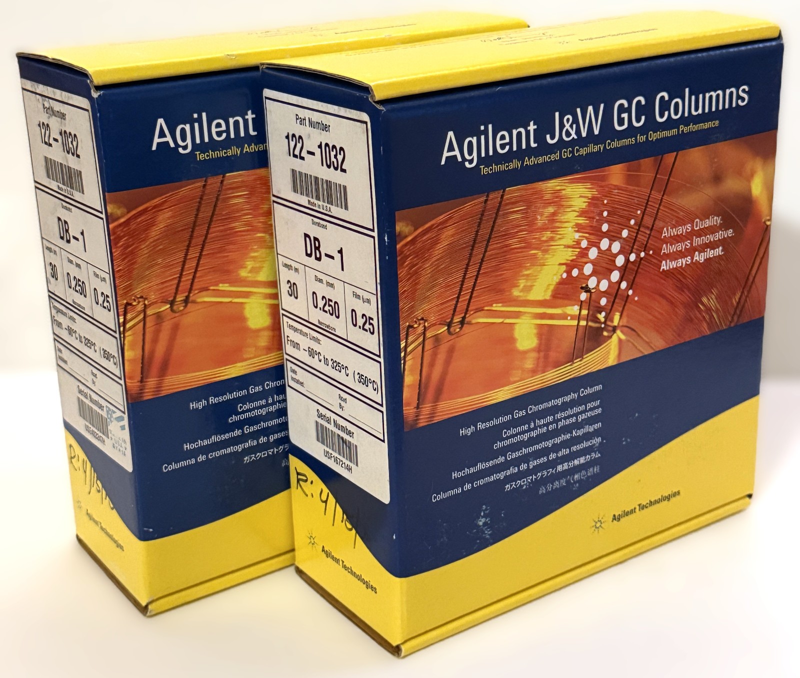Agilent J&W DB-1 122-1032 GC Column GC 30 m, 0.25 mm, 0.25 µm