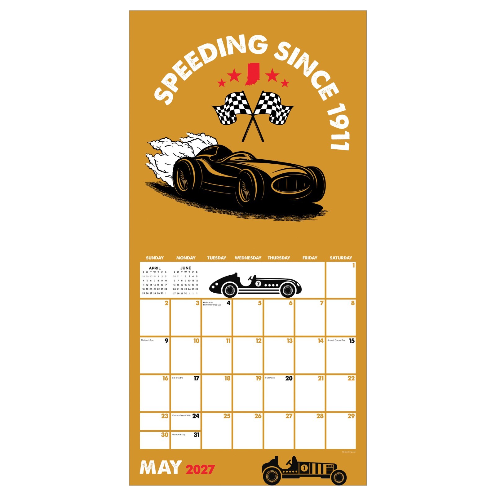 2027 Home: Indiana Wall Calendar