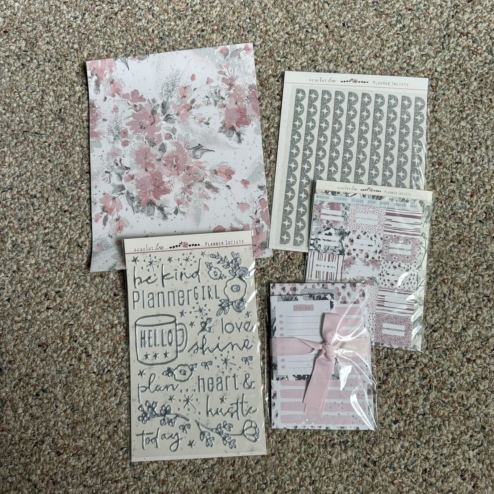 The Planner Society March 2020 Paper Kit NEW Floral Junk Journal Planners
