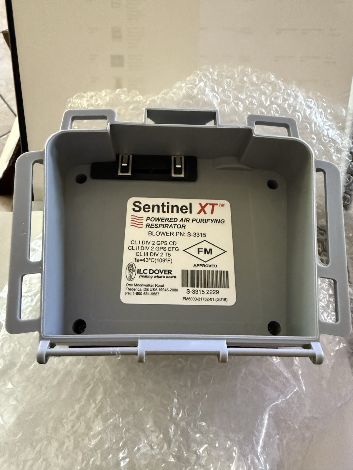 New Genuine ILC DOVER S-3315 Blower SENTINEL XT Only powered air purifying