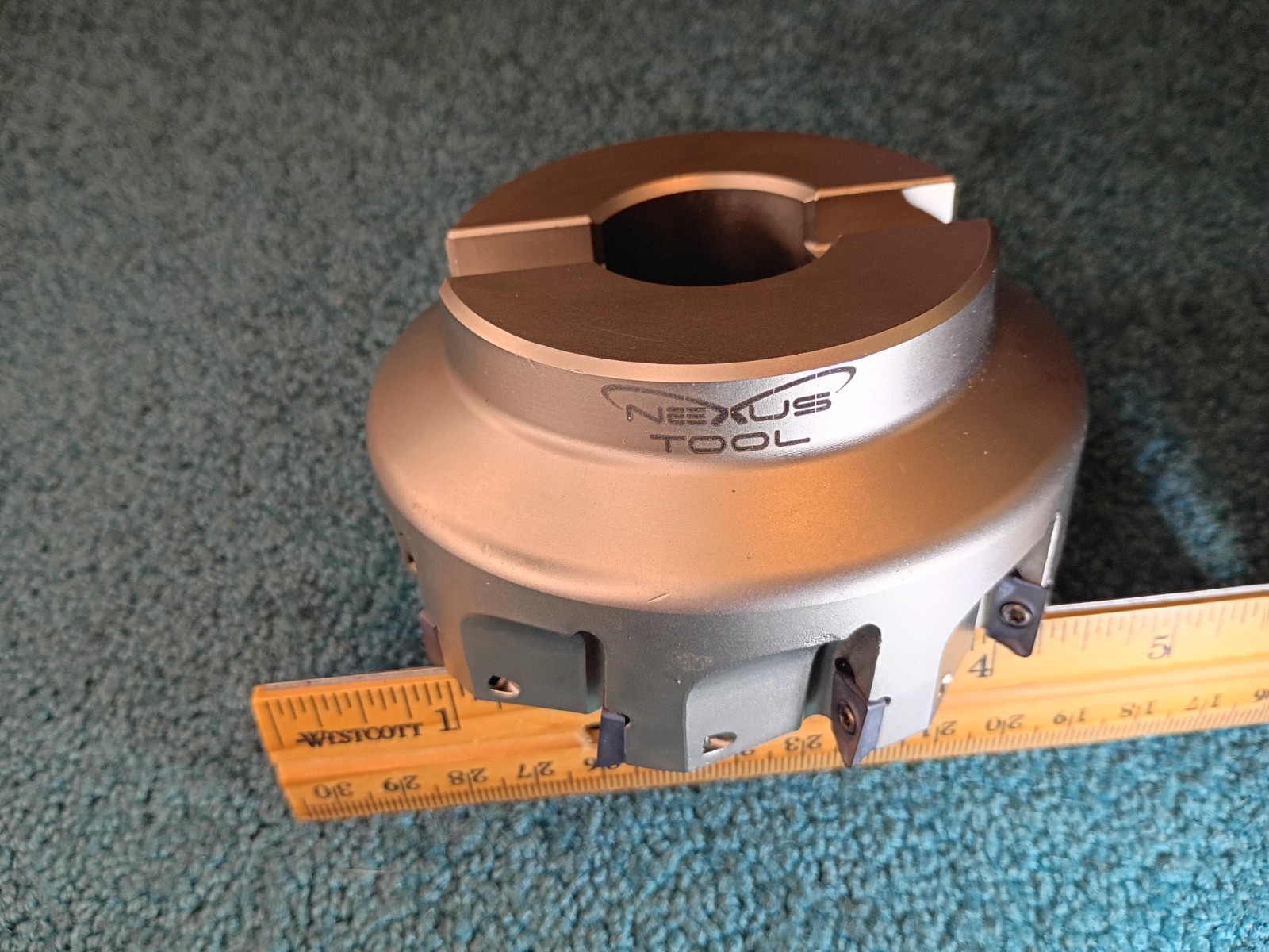 Nexus Tool 4″ Indexable Face Mill 2643236, 90° 1-1/4″ SHK FM11-4.00-1.25-10