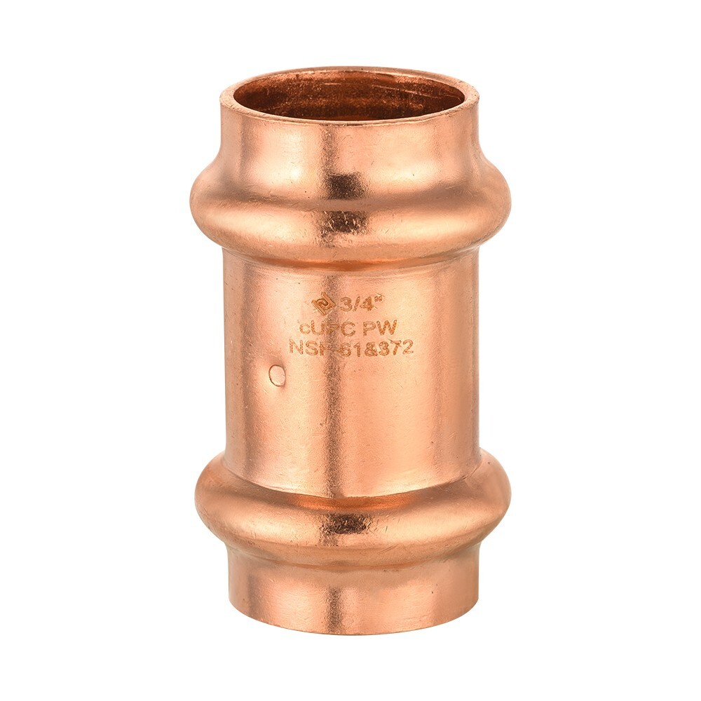 10 PCS EFIELD 3/4 » X 3/4″ Press Fit Coupling with Stop , Lead Free