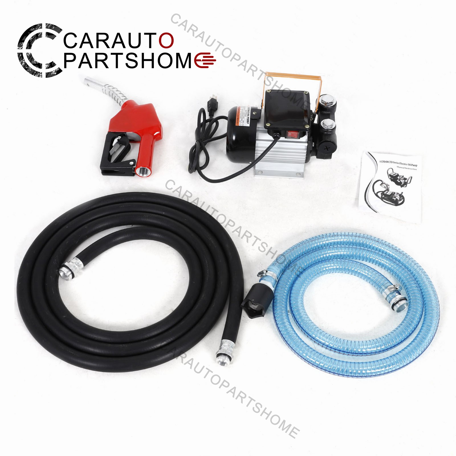 110V AC 16GPM Diesel Oil Fuel Transfer Pump Kit Electric Self-Priming w/ Nozzle