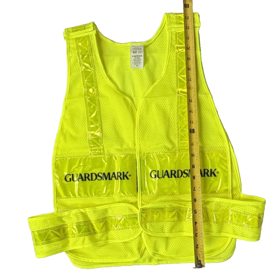 NEW Security Guard Mesh Vest Event Security School Safety Bouncer Sz XL