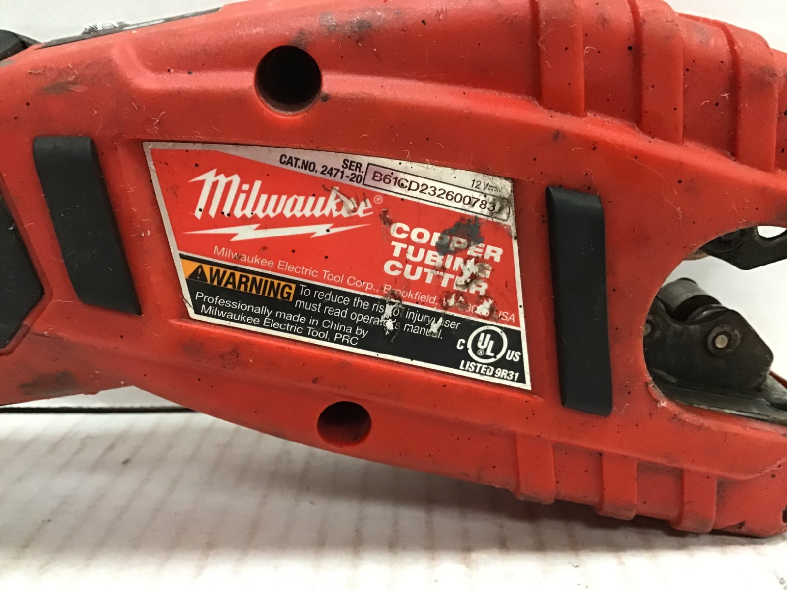 MA3 Milwaukee 2471-20 M12 Cordless Copper Tubing Cutter + Battery, Charger, Case