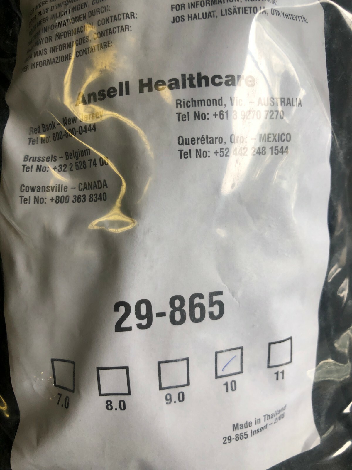 12 Pair of Ansell Neoprene Chemical Resistant Gloves 10, 13″ Black 29-865