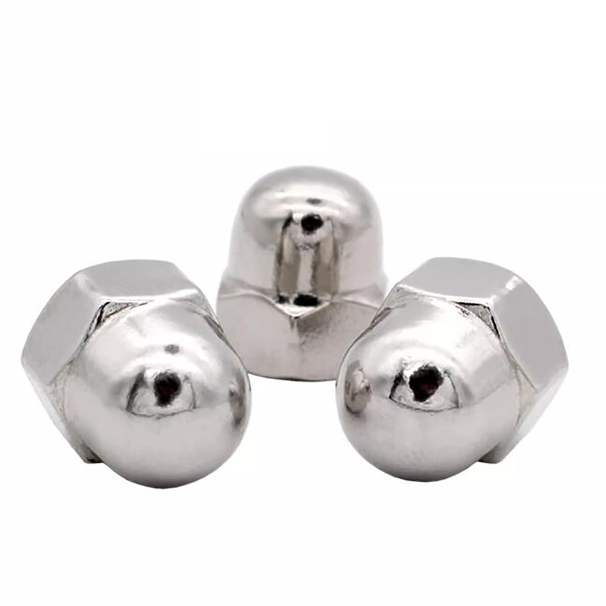Acorn Cap Nuts Dome Head Nut DIN 1587 M4 M5 M6 M8 M10 M12 SUS201 Stainless Steel