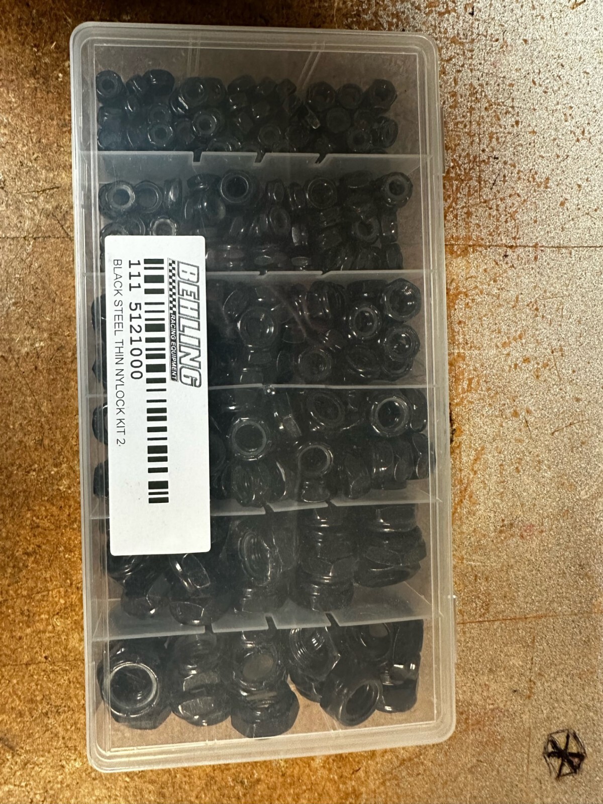 Steel Nyloc Nut Kit Fine Thread50 Black With Case
